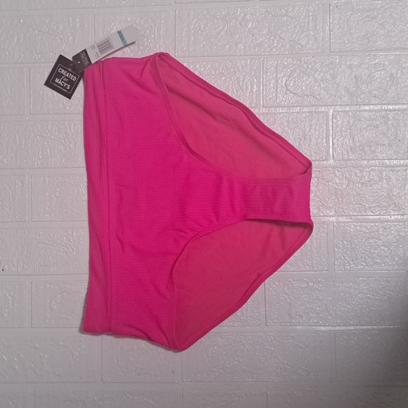 California Waves Trendy Plus Size Banded High-Waist Swim Bikini Bottoms - Picture 5 of 8